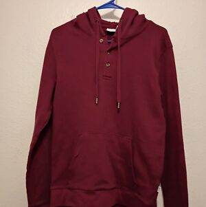Onia Maroon Hoodie for Men